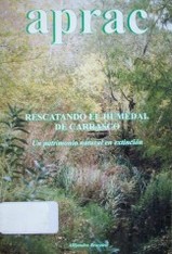 Humedales : rescatando el humedal de Carrasco : un patrimonio natural en extinción