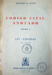 Código civil anotado