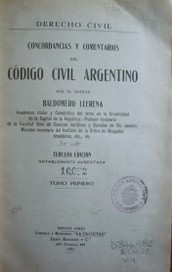Concordancias y comentarios del Código Civil argentinoa