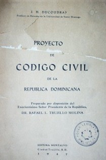 Proyecto de Código Civil de la República Dominicana