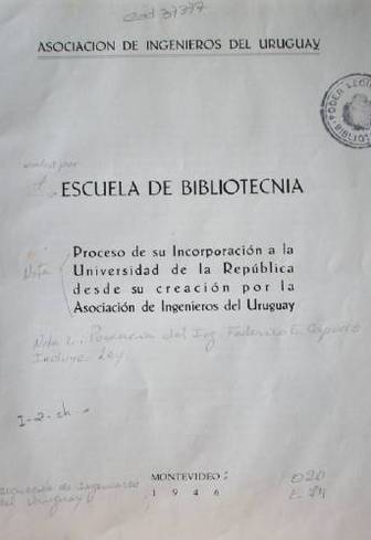 Escuela de bibliotecnia