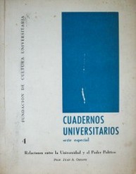 Relaciones entre la Universidad y el poder político