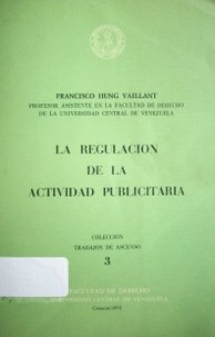 La regulación de la actividad publicitaria