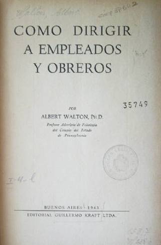 Como dirigir a empleados y obreros