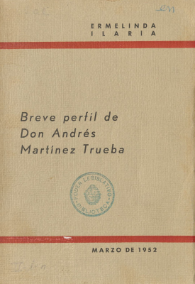 Breve perfil de Don Andrés Martínez Trueba