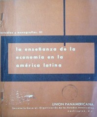 La enseñanza de la economía en la América Latina