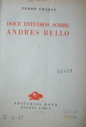 Doce estudios sobre Andrés Bello