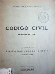 Código Civil : Concordancia
