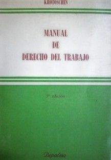 Manual de Derecho del Trabajo