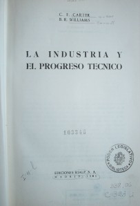 La industria y el progreso técnico