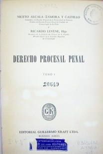 Derecho Procesal Penal