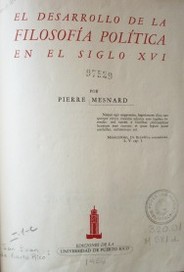 El desarrollo de la filosofía política en el siglo XVI