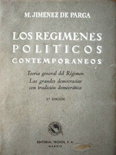 Los regímenes políticos contemporáneos