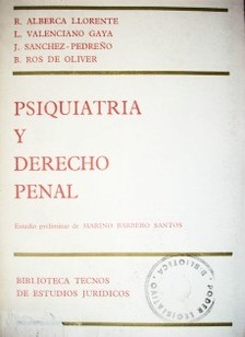 Psiquiatría y derecho penal