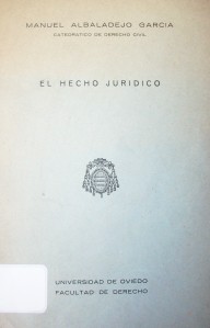 El hecho jurídico