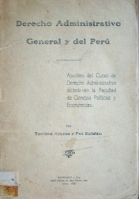 Derecho Administrativo General y del Perú