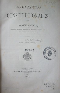 Las garantías constitucionales