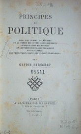 Principes de politique