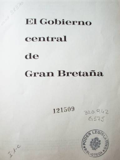 El Gobierno Central de Gran Bretaña