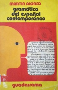 Gramatica del español contemporáneo