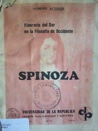 Itinerario del ser en la filosofía de Occidente : Spinoza