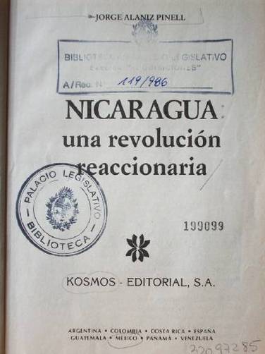 Nicaragua : una revolución reaccionaria
