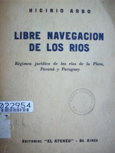 Libre navegación de los ríos