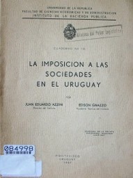 La imposición a las sociedades en el Uruguay