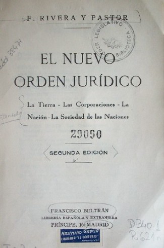 El nuevo orden jurídico