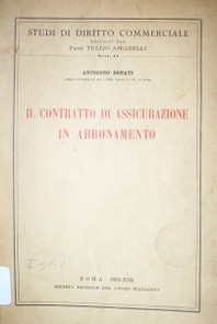 Il contratto di assicurazione in abbonamento