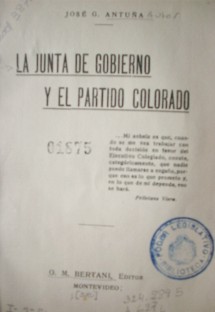 La Junta de Gobierno y el Partido Colorado