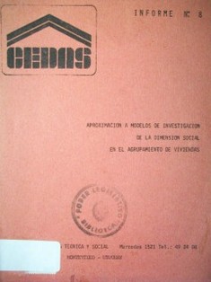 Aproximación a modelos de investigación de la dimensión social en el agrupamiento de viviendas