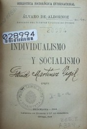 Individualismo y socialismo