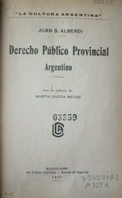 Derecho público provincial argentino