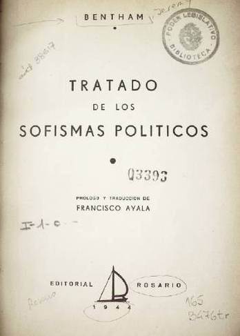 Tratado de los sofismas políticos