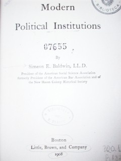 Modern political institutions