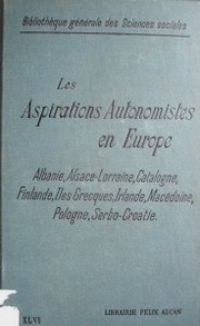 Les aspirations autonomistes en Europe