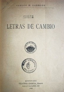 Letras de cambio