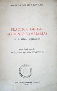 Práctica de las acciones cambiarias en la actual legislación