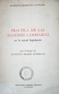 Práctica de las acciones cambiarias en la actual legislación