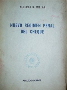 Nuevo régimen penal del cheque