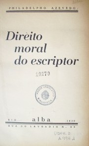 Direito moral do escriptor