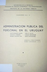 Administración pública del personal en el Uruguay