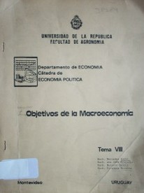 Objetivos de la Macroeconomía