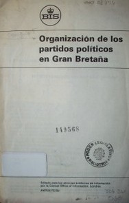 Organización de los partidos políticos en Gran Bretaña