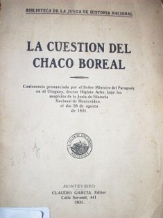 La cuestión del Chaco Boreal