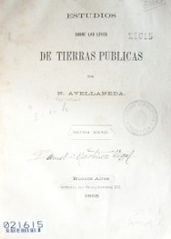 Estudios sobre las leyes de tierras públicas