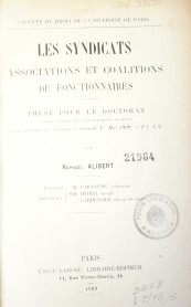 Les syndicats : associations et coalitions de fonctionnaires