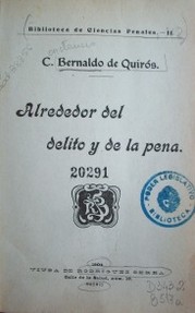 Alrededor del delito y de la pena