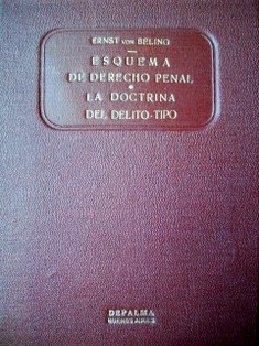 Esquema de derecho penal. La doctrina del delito-tipo